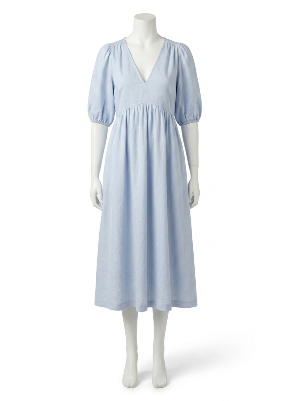 NEW HATCH the nikki maternity dress in breeze blue